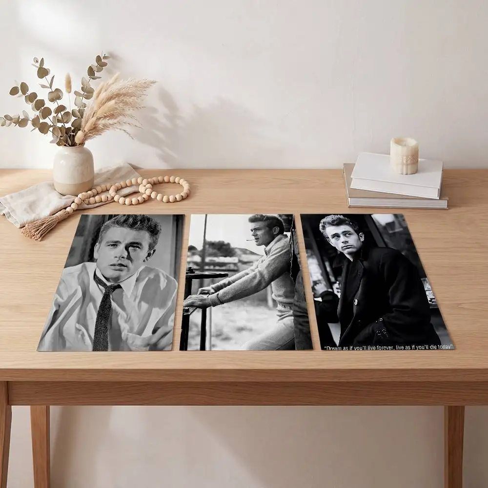 J-James Dean Anime Poster Self-adhesive Art Waterproof Paper Sticker Coffee House Bar Room Wall Decor