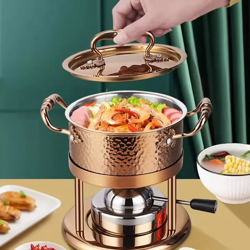 Portable Single Hot Pot Electric Korean Ramen Cooker for Party Restaurant Catering Strong Heating Non Stick Pan Quick Boil