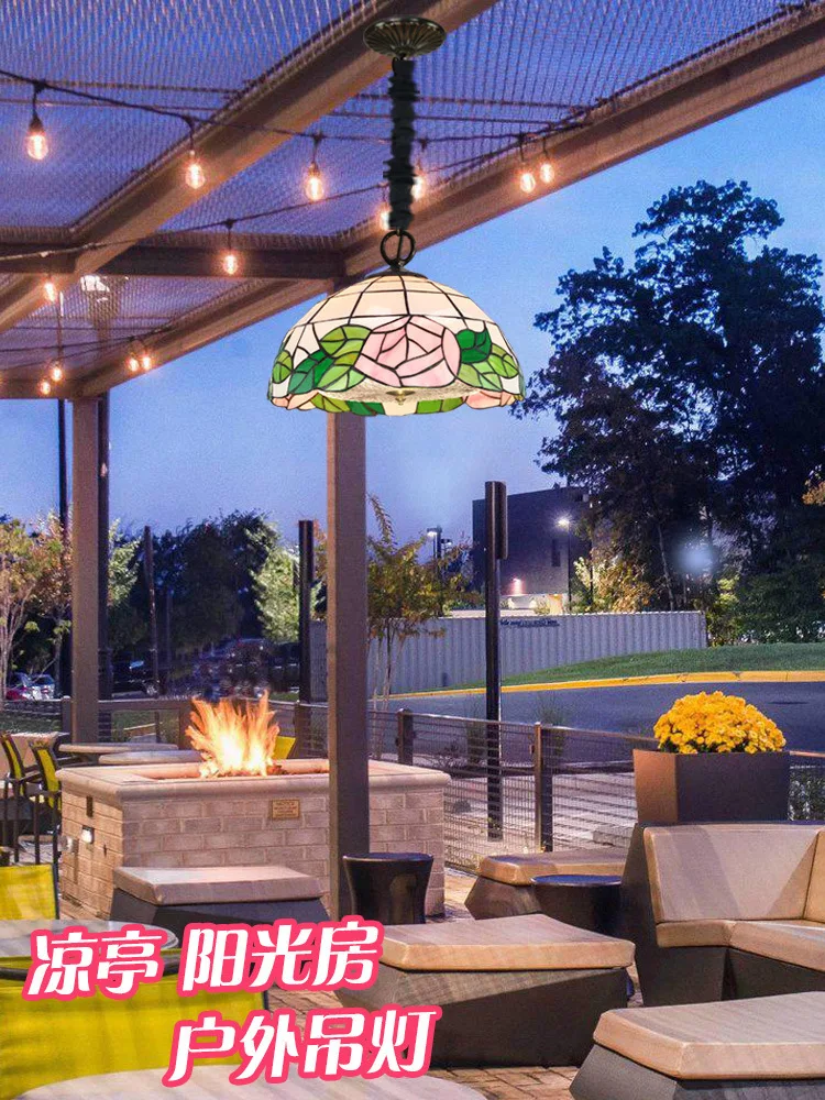 Solar outdoor waterproof villa courtyard garden balcony gazebo corridor room glass light