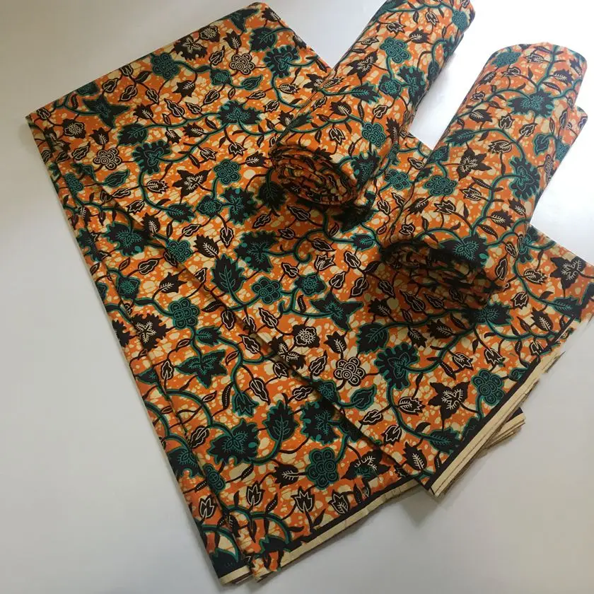 Más popular, auténtica cera africana, tela Real 100% algodón, estilo Ghana Nigeria, 6 yardas, Material de cera con impresiones Ankara de alta calidad