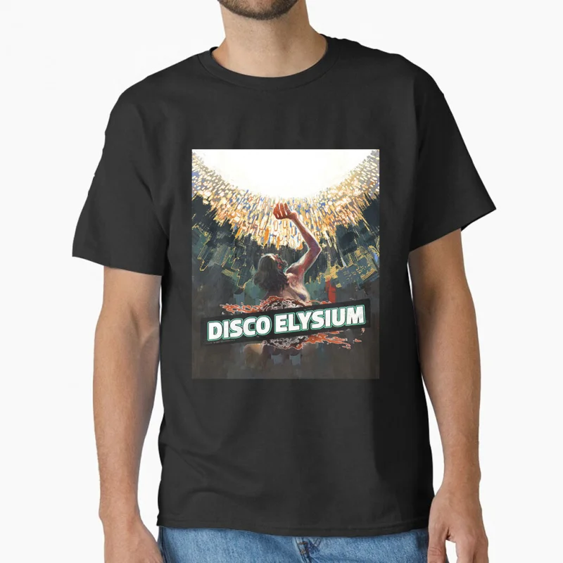 

0731 Funny harry du bois Anime Disco Elysium rpg video game Gift T shirt 100% cotton print large size Tops S-6XL mens clothing
