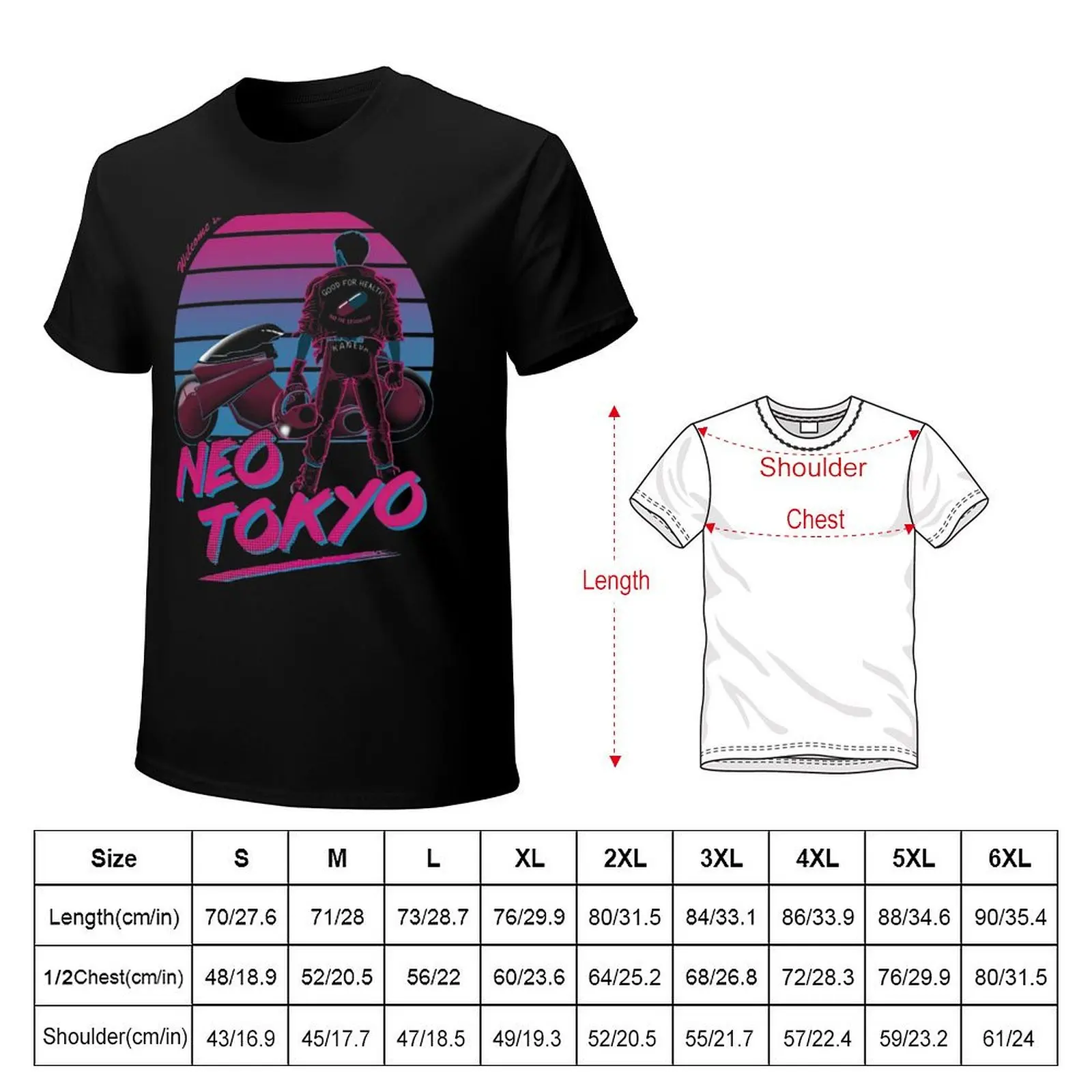 Akira Welcome To Neo Tokyo T-shirt Aesthetic clothing heavyweights boys animal print shirts graphic tees clothes for men