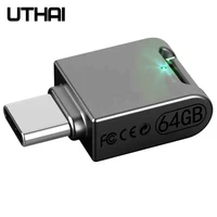 UTHAI-unidad Flash C12 tipo C OTG, Usb 3,0, USB-C, Pen Drive, memoria para teléfono inteligente, MINI Usb, 64G