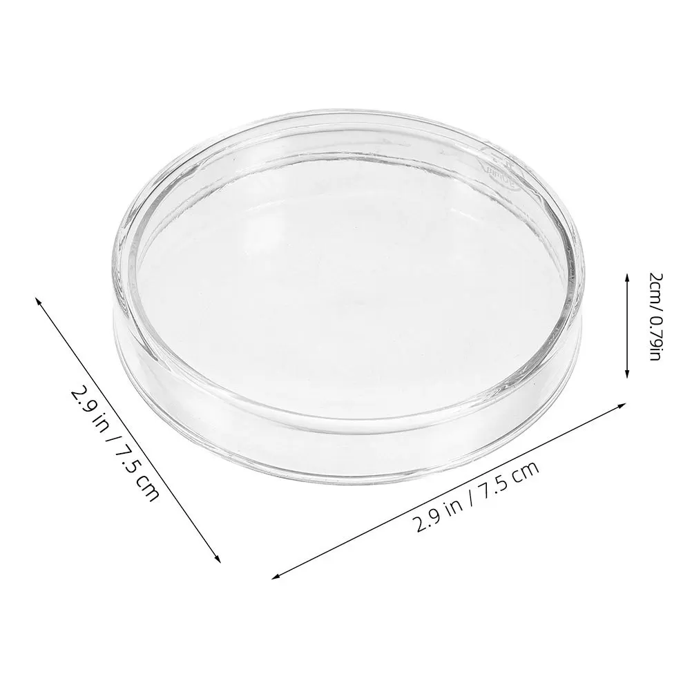 غطاء طبق بتري زجاجي، تجربة علمية للمختبر، رؤية واضحة، زجاج سميك متين، طبق ثقافة الخلية بالحجم الأمثل