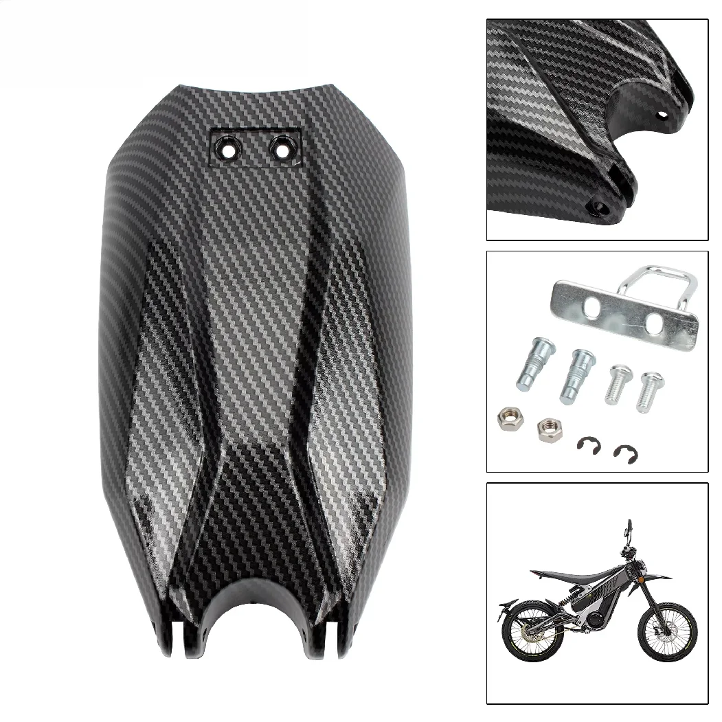 For Talaria Sting MX3/MX4 Dirt Pit Bike Battery Cover Fairing Durable Motorcycle Carbon Fiber Plastic Parts Moto Accesorios