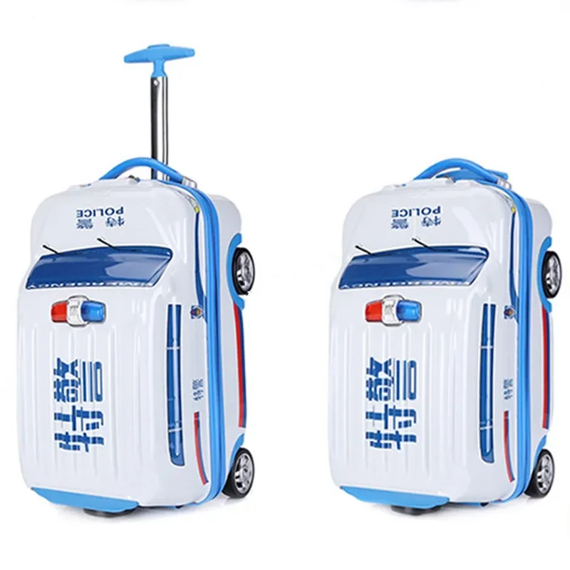 Hot Kids fashion rolling luggage bags children schoolbag cartoon car travel trolley case cute baby carry on suitcase school bag