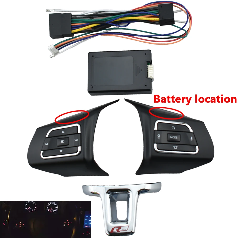 Multifunction Steering Wheel Button For VW MK6 Golf 2010-2012 Jetta 2013-2015 Polo 2011-2013 Audio Volume Phone Control Switch