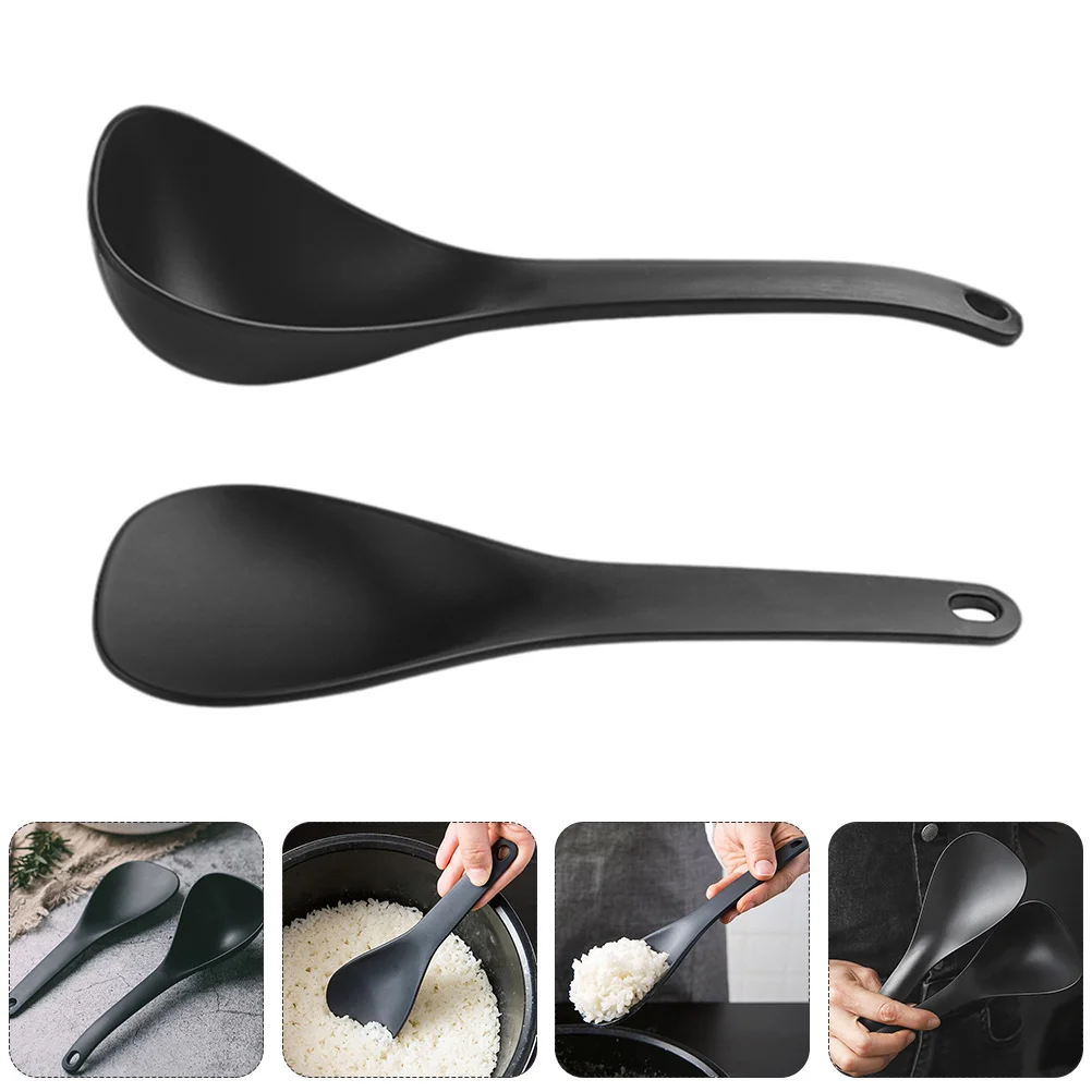 

Rice Spatula Spoon Kitchen Utensils Non-stick Paddle Tablespoon Tableware Serving Spoons Soup