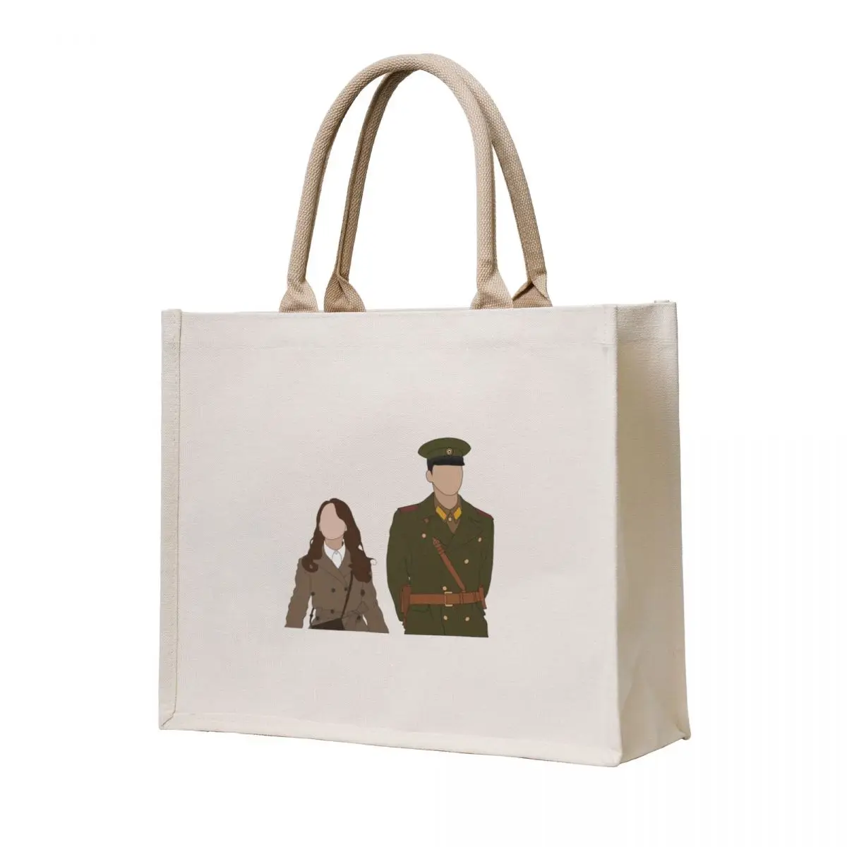 

Crash landing on you binjin Tote Bag Customizable tote bag custom fabric bag hand