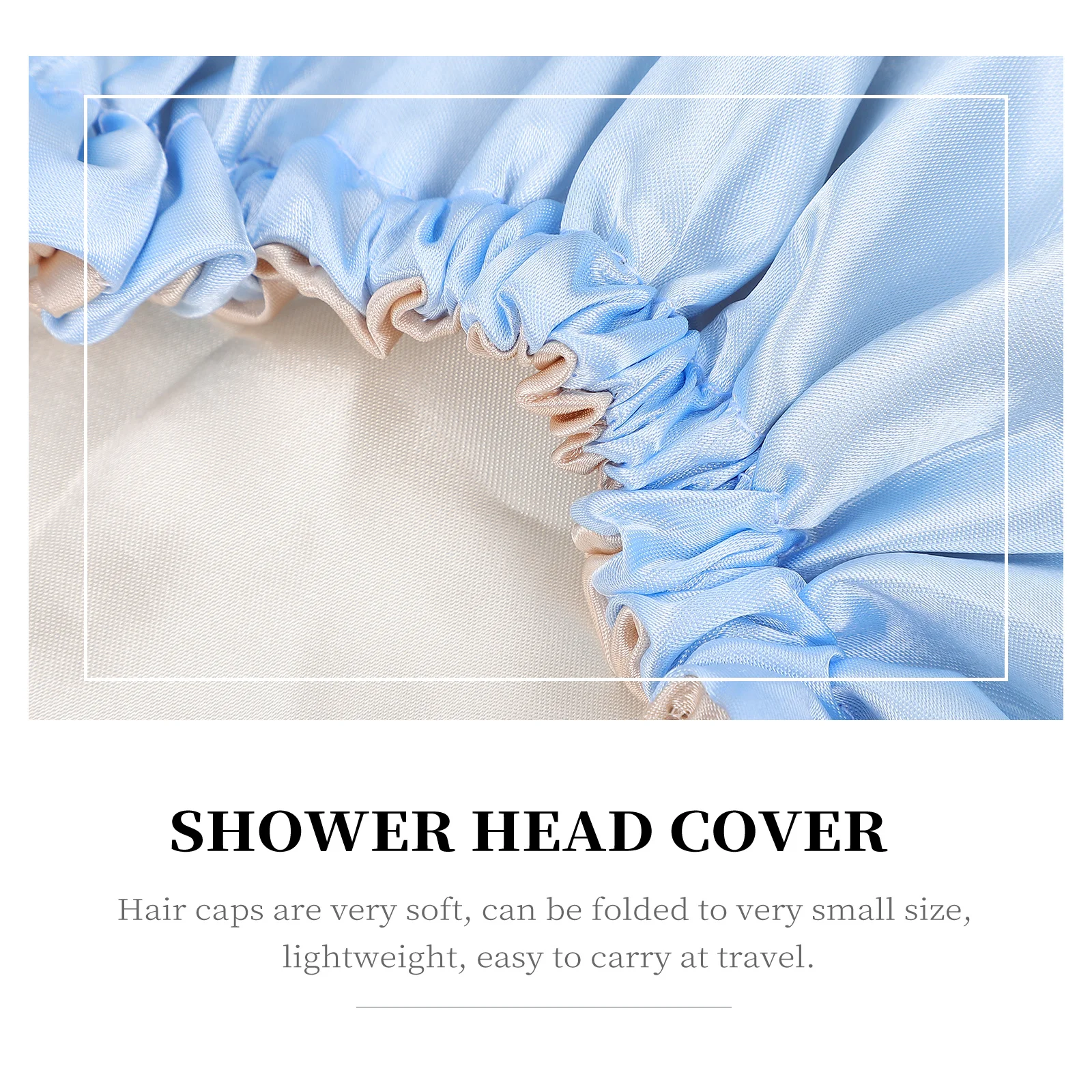 

Shower Cap Dome Bath Hat Elastic Night Sleeping Double Layer Hair Bonnet