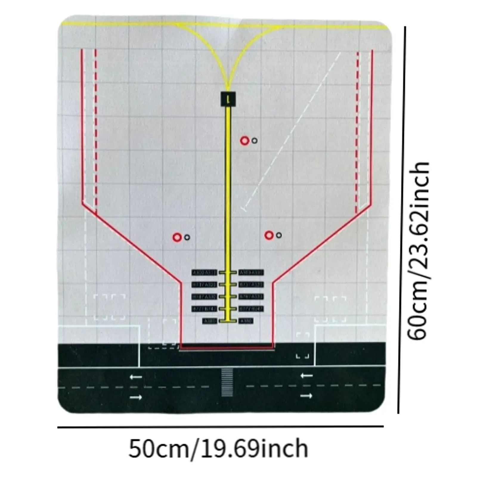 Parkeerschort Model Rubberen lay-out Vliegtuigmodel Platformdecoratie voor Diorama Hobby Model Statisch vliegtuigmodel Gegoten model