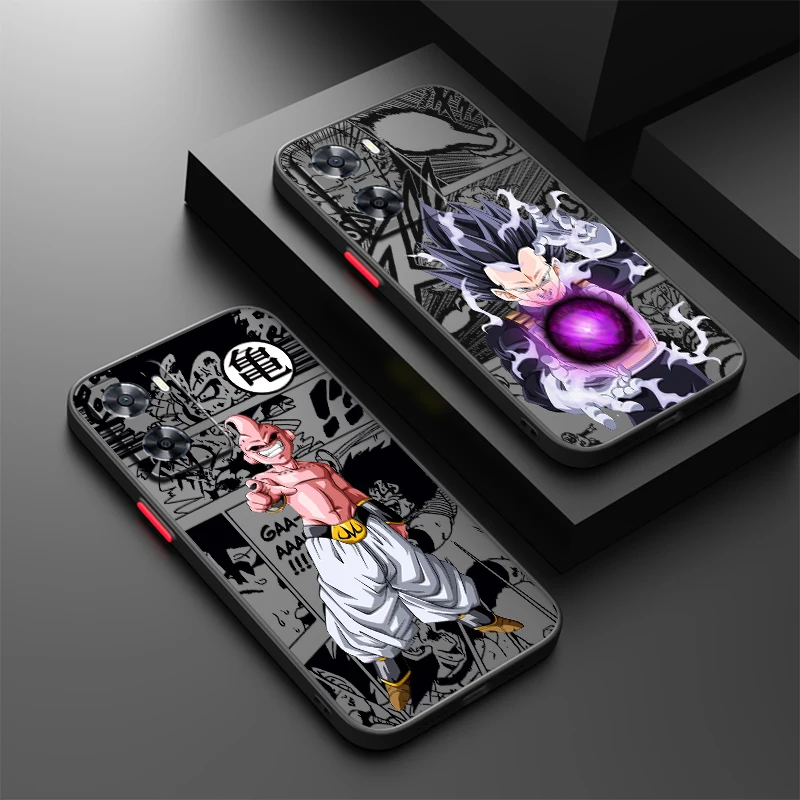 D-Dragon Ball Cartoon Cool Frosted Translucent For OPPO X5 X3 A54S A5 A94 A16 A53S A57 A74 A72 A96 A98 A78 5G Soft Phone Case