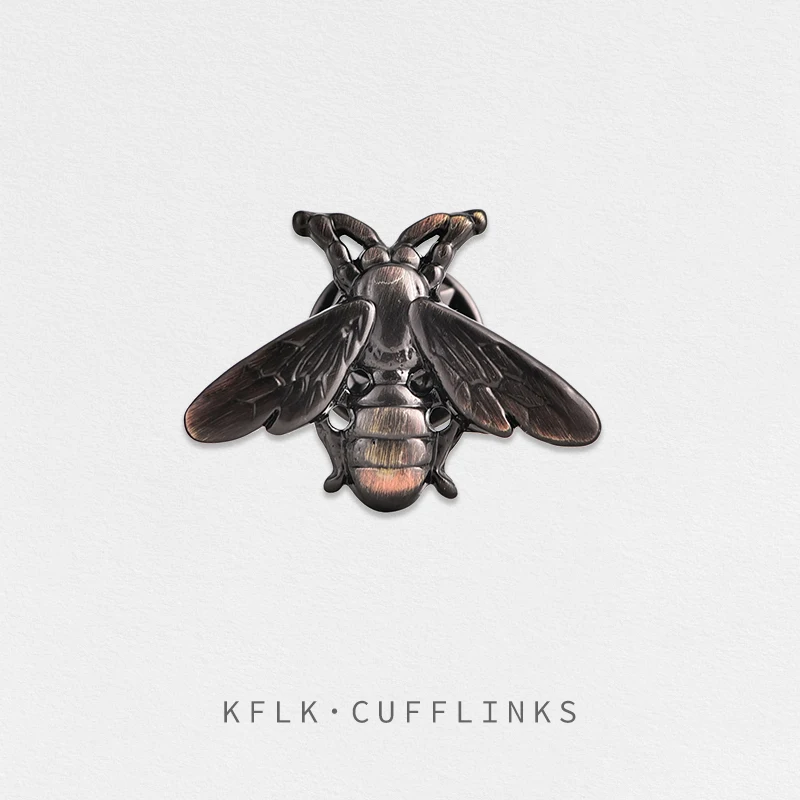 KFLK Fashion Bee Distress Brooch Pins Exquisite  Brand Brooches For Women Mens Costumes Badge Brooch Jewelry Wholesale