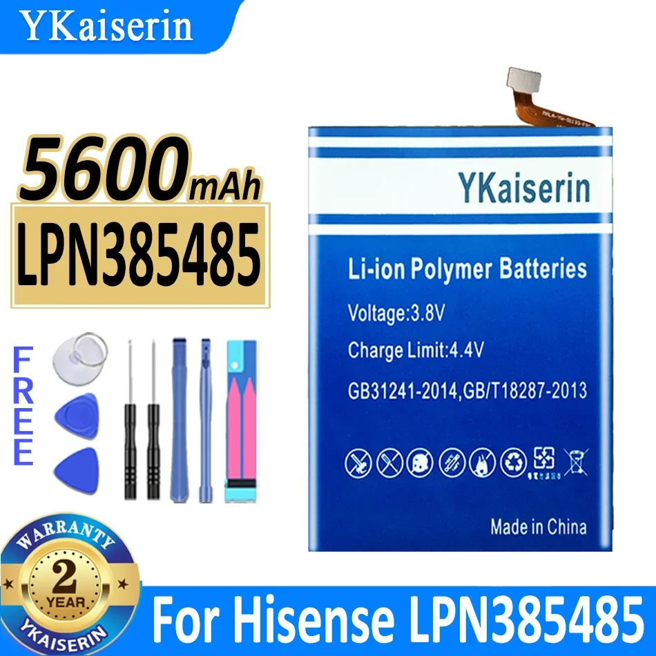 

5600mAh YKaiserin Battery For Hisense LPN385485 Batteries