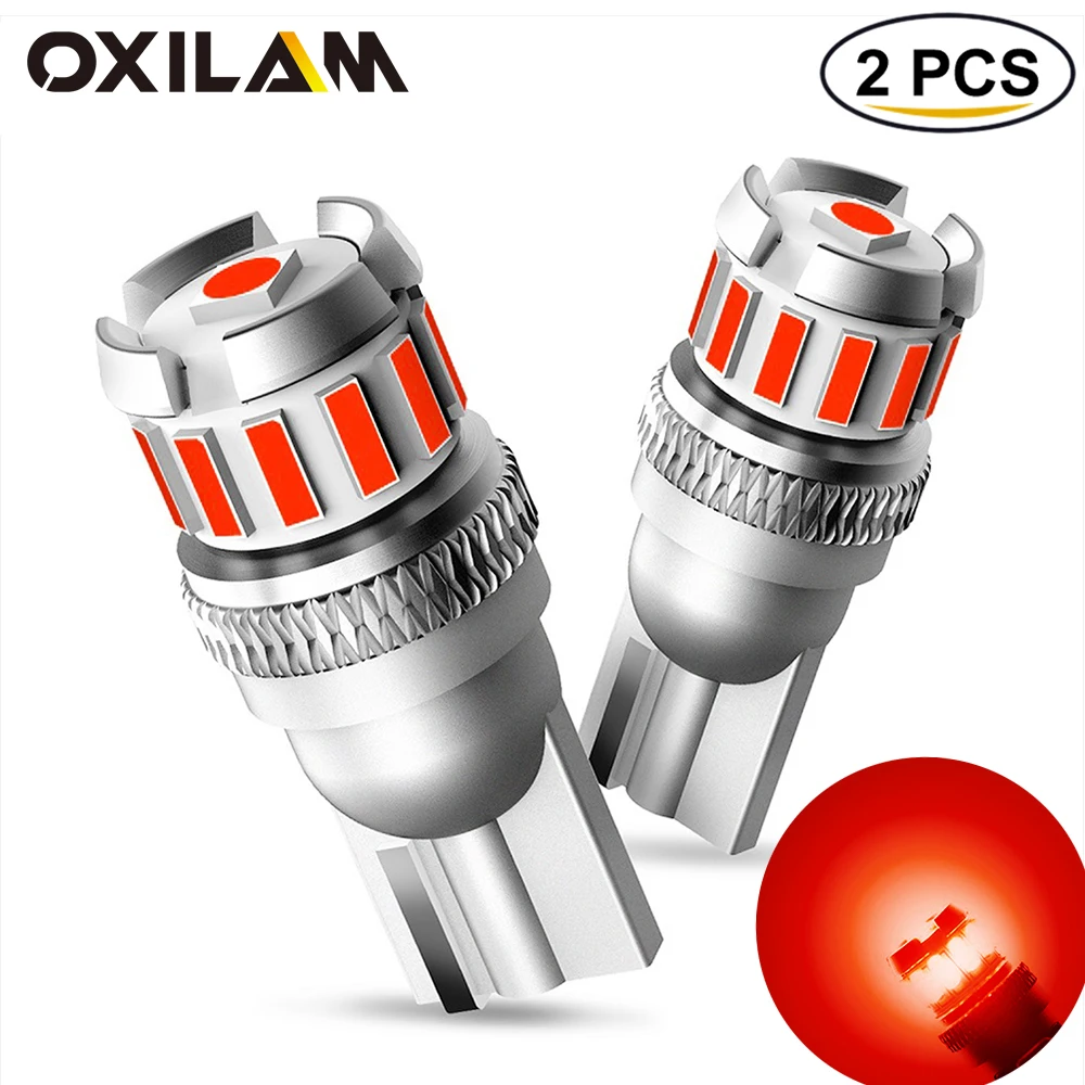 OXILAM 2 шт. T10 W5W Светодиодная лампа Canbus красная светодиодная лампа внутренние Автомобильные фары для Toyota Corolla 150 E150 Audi A3 A4 A5 A6 A8 Q5 Q7 R8