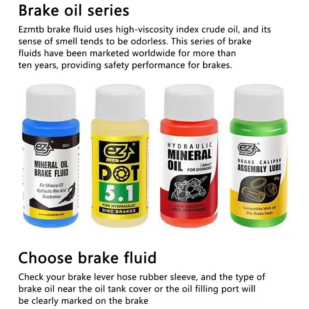 60ml High Performing Bicycle Brake Mineral Oil Cycling MTB Mountain Bike Oil Lubricant Bike Hydraulic Rim Disc Brake Oil Fluid