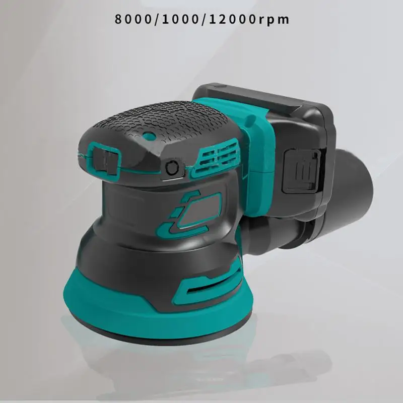 125MM Brushless Random-Orbital Electric Sander With 9 Sandpaper Woodworking Grinder Polishing Machine For Makita 18V/21V Batterr