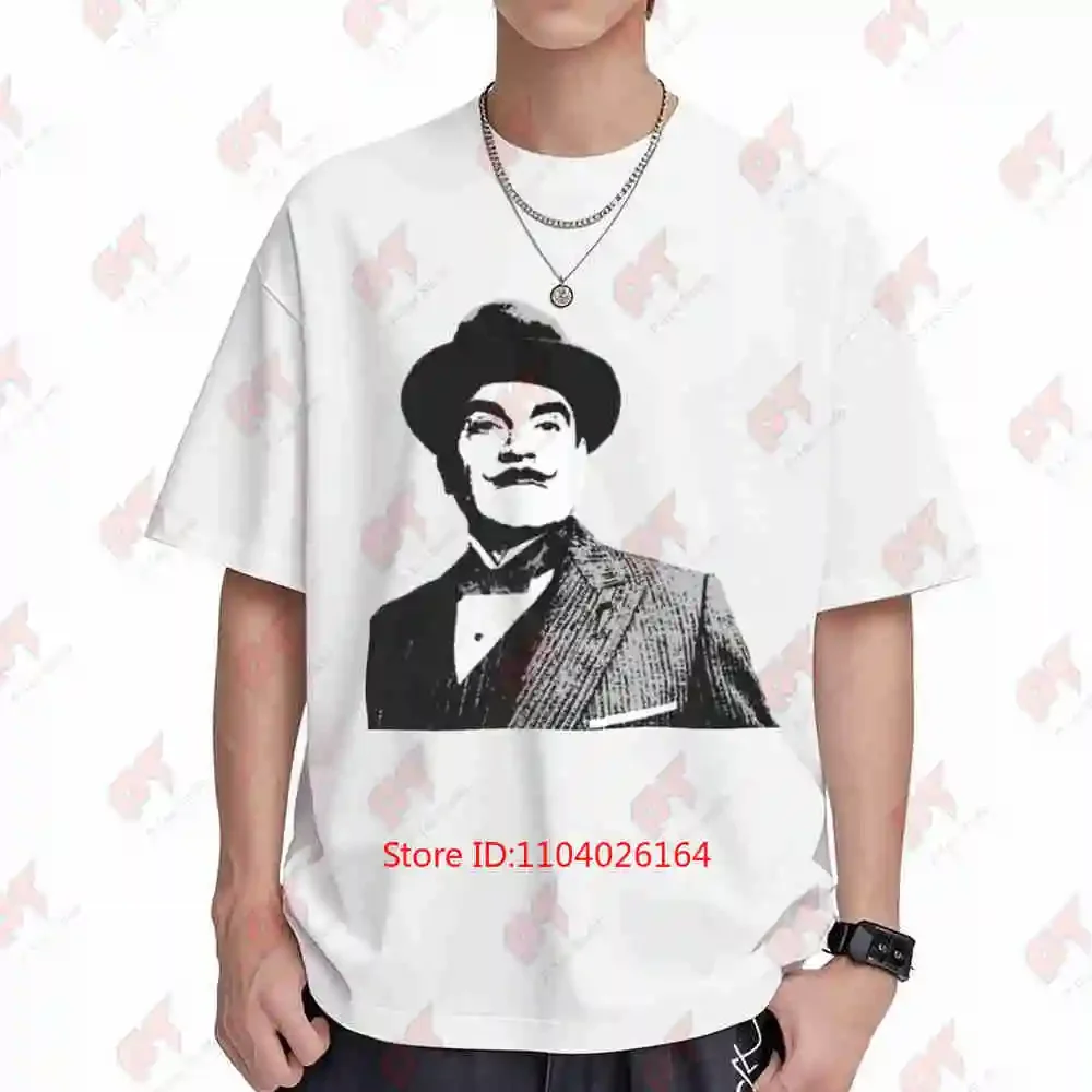 Hercule Poirot Short Sleeve Tee 100% Cotton T-Shirt