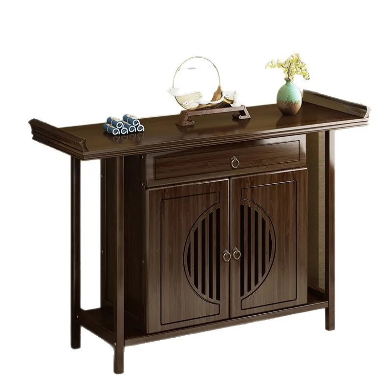 Ornament Display Table Vase Porcelain Shelf Strip Table Entrance Cabinet Storage Shelf