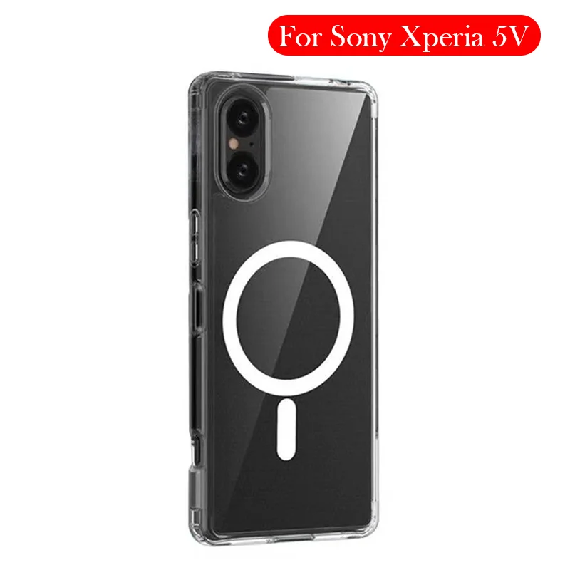 

Magnetic Case For Sony Xperia 5V Wireless Charging Back Cover Shell