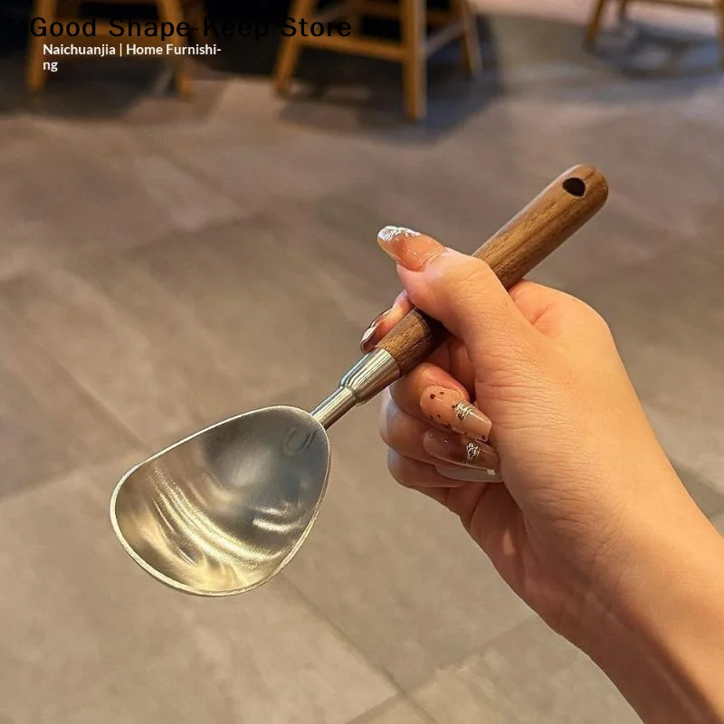 Stainless Steel Multifunctional Ice Cream Scoops Dual-Purpose Scoop Fruit Watermelon Spoon Ball Scoop Household Ice Cream Tools