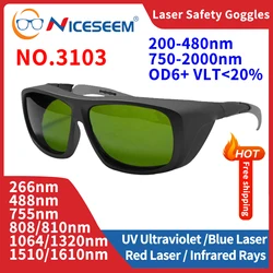 Radiological Protection Glasses Protective Eyepieces Industrial Safety Lenses Soldering Goggles Radiation 200-480 750-2000nm