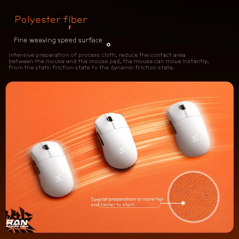 MCHOSE RAN+ Pro Accurate Tracking Mouse Pad X-SOFT 490*420*4mm Extra Large for Desktop Gaming High-Performance Precision Control