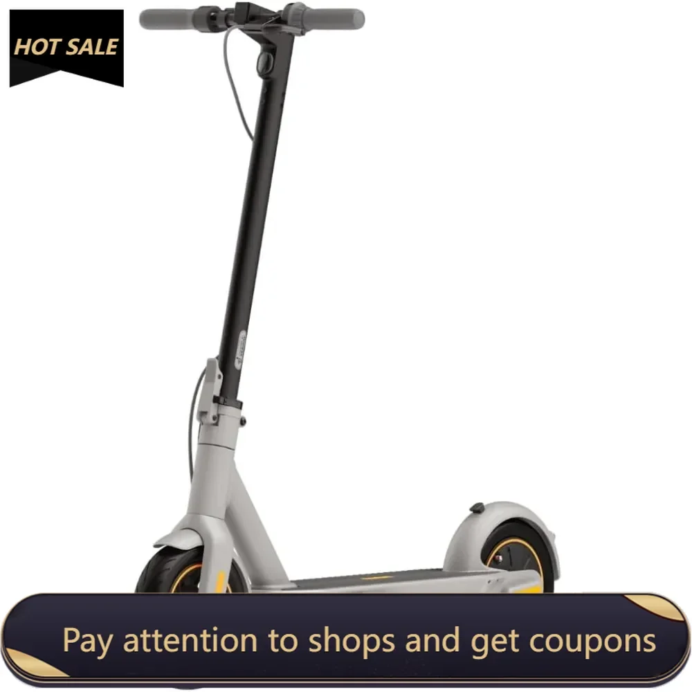 

Ninebot MAX Foldable Electric Scooter, Power by 350W/450W Motor, Long Miles Range, 18.6/22 mph, Dual Suspension (MAX G2 Only)