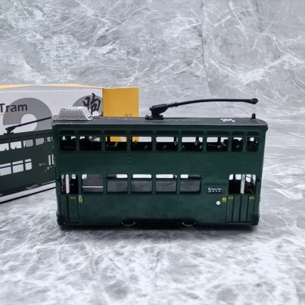 Tiny Micro 32 1:120 Happy Valley Hong Kong Ding Ding Tram Trolley Bus Alloy Retro Model