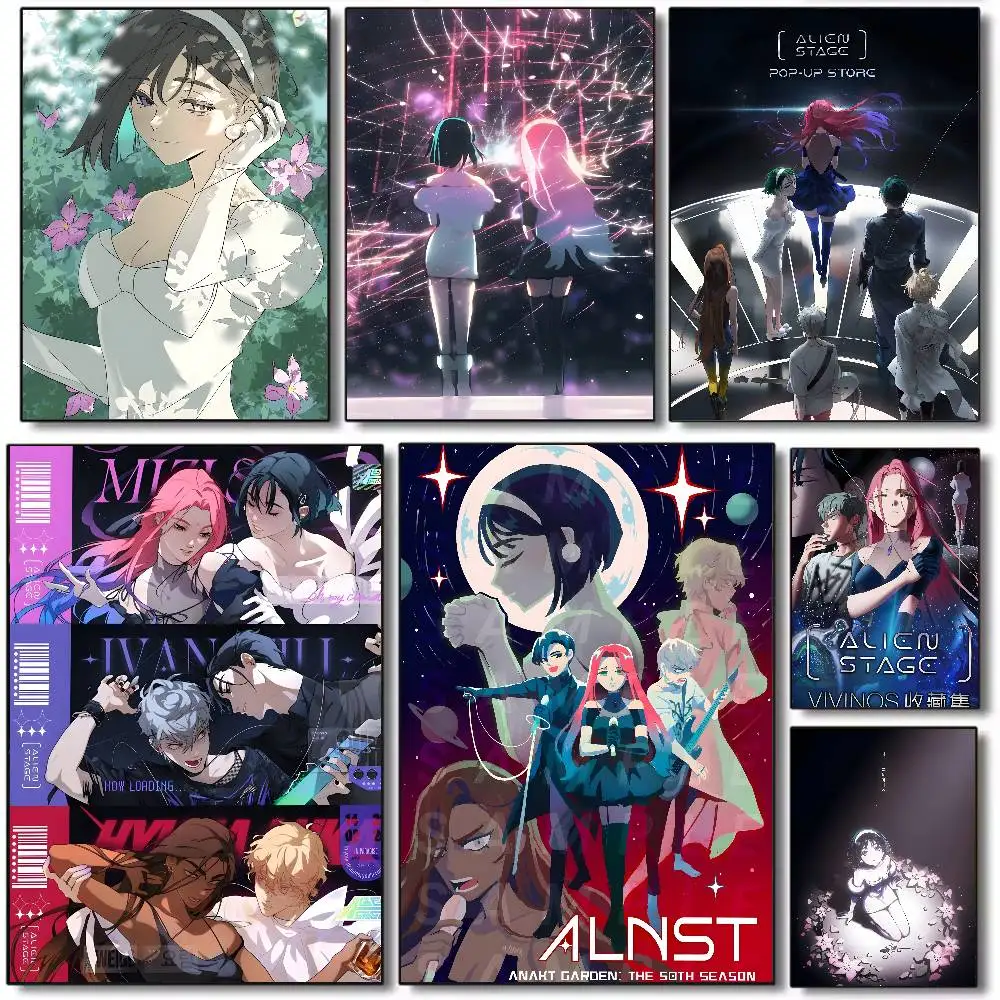 Anime Pop A-ALIEN STAGE Poster Art HD Canvas Advanced Aesthetic Printing Paper Wall Art for Living Room Home Decor
