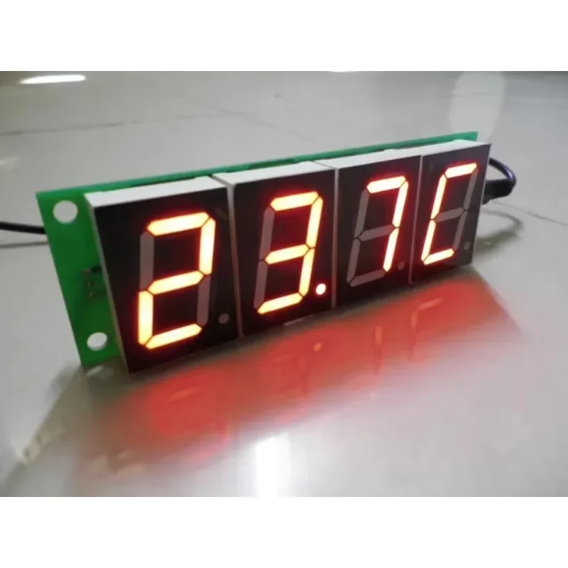 Termómetro digital DS18B20 Pantalla del sensor de temperatura DS18B20 0,1 grados puede configurar la alarma de límite superior e inferior