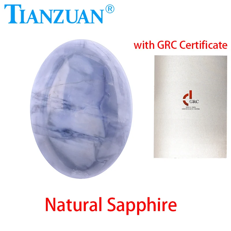 

8.96ct Natural Sapphire Blue Color Oval Shape Cabochon Cut Loose Natural Corundum Gem Stone with GRC Certified