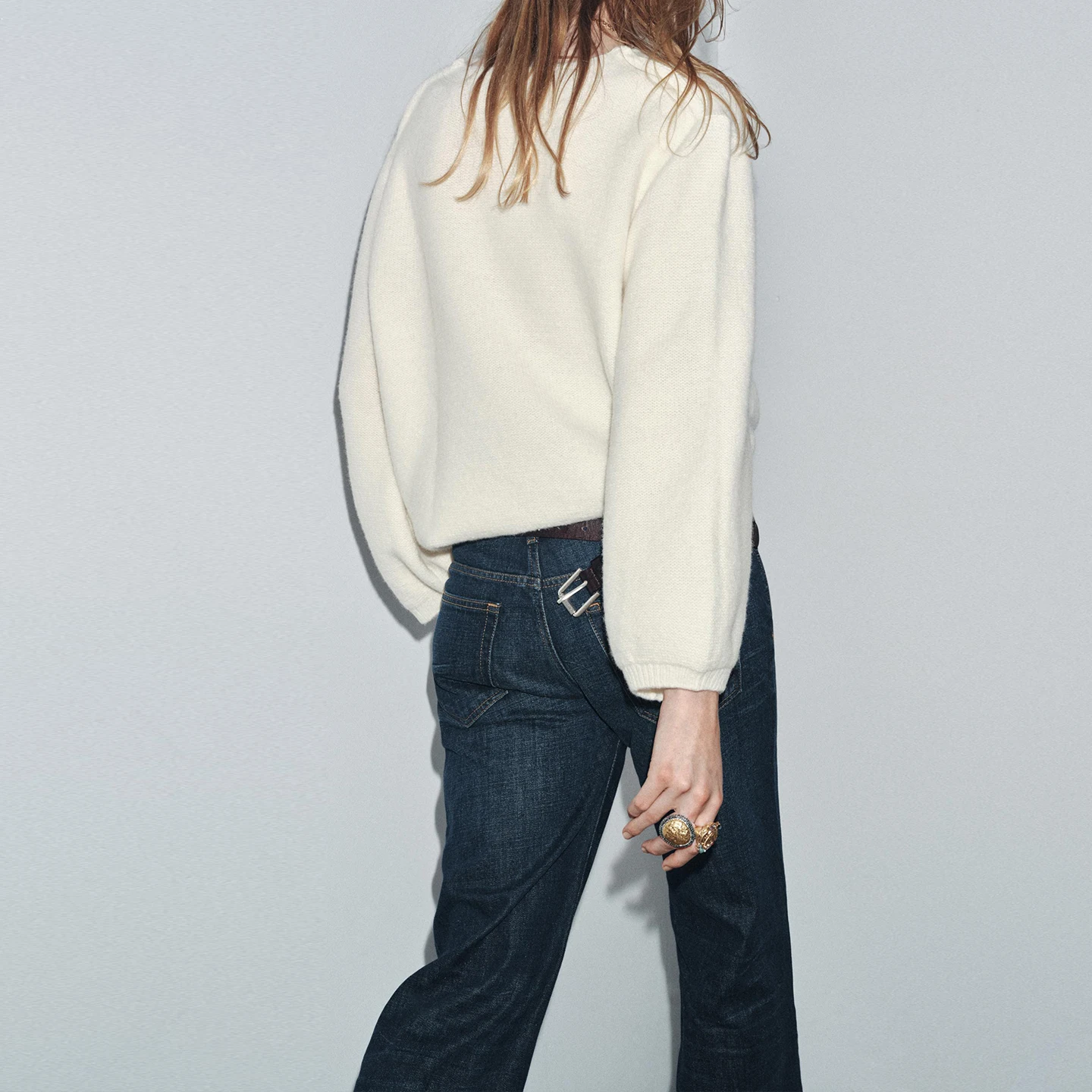 Модный смешанный вязаный свитер Bubble Sve, женский повседневный свободный крой, трикотаж V-Ne Long Sve на осень 2023 г.