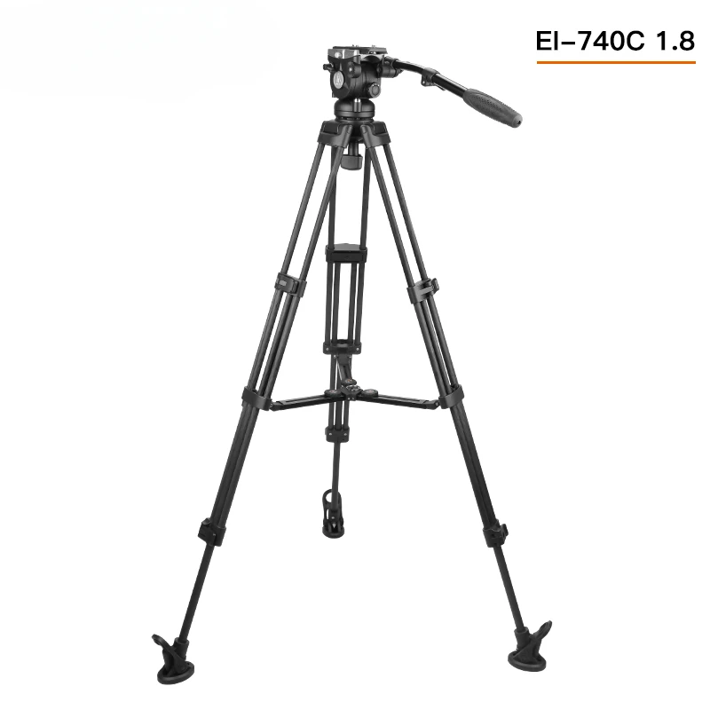 

740C Photography Camera SLR Tripod Carbon Fiber Professional 75 Ball Bowl Large Bowl Diameter Hydraulic Damping