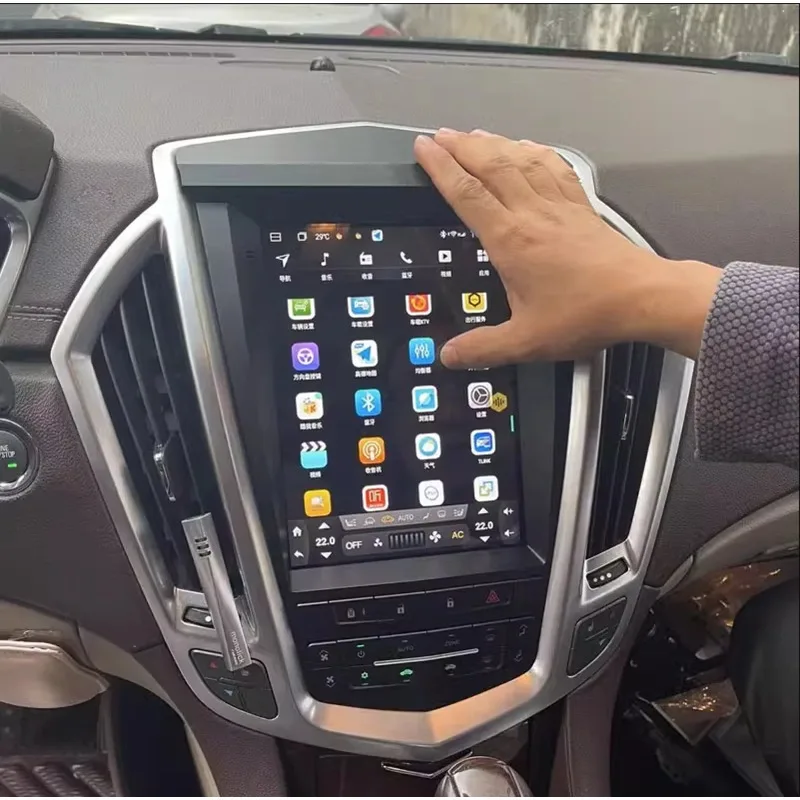 Radio Android 14 For Cadillac SRX 2009-2012 With Bluetooth GPS Navigation Touch Screen Video Central Multimedia Calplay WIFI