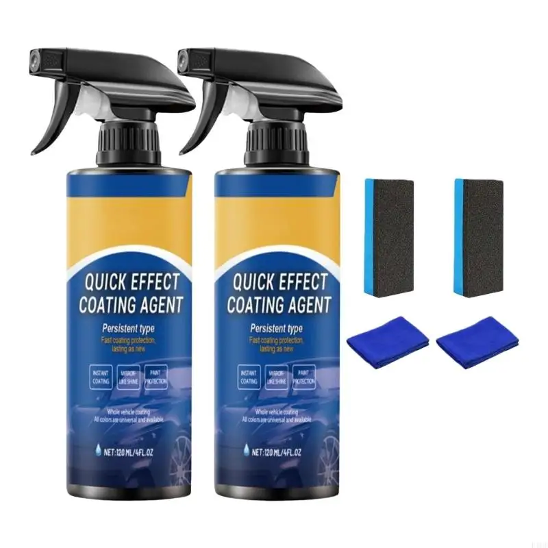 

2025 New 2 Bottles Automotive Paint Sealant With Hydrophobic Layer Weatherproof Coating Scratch Proof For Daily Commute Vehicles