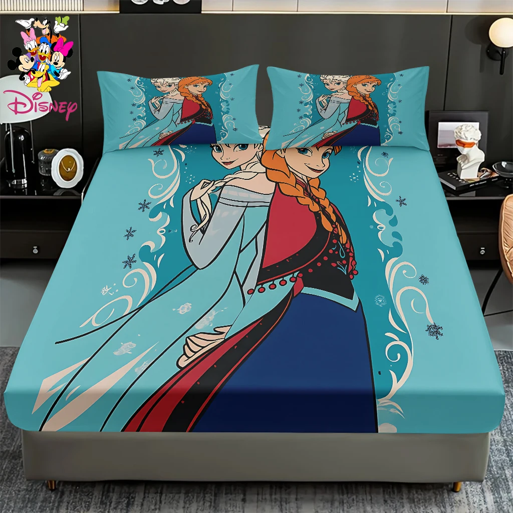 

2/3 шт., набор простыней с героями мультфильмов «Холодное сердце» Диснея, 100% полиэстер, цифровой принт, ледяная принцесса, рождество, Новый год и праздничные подарки