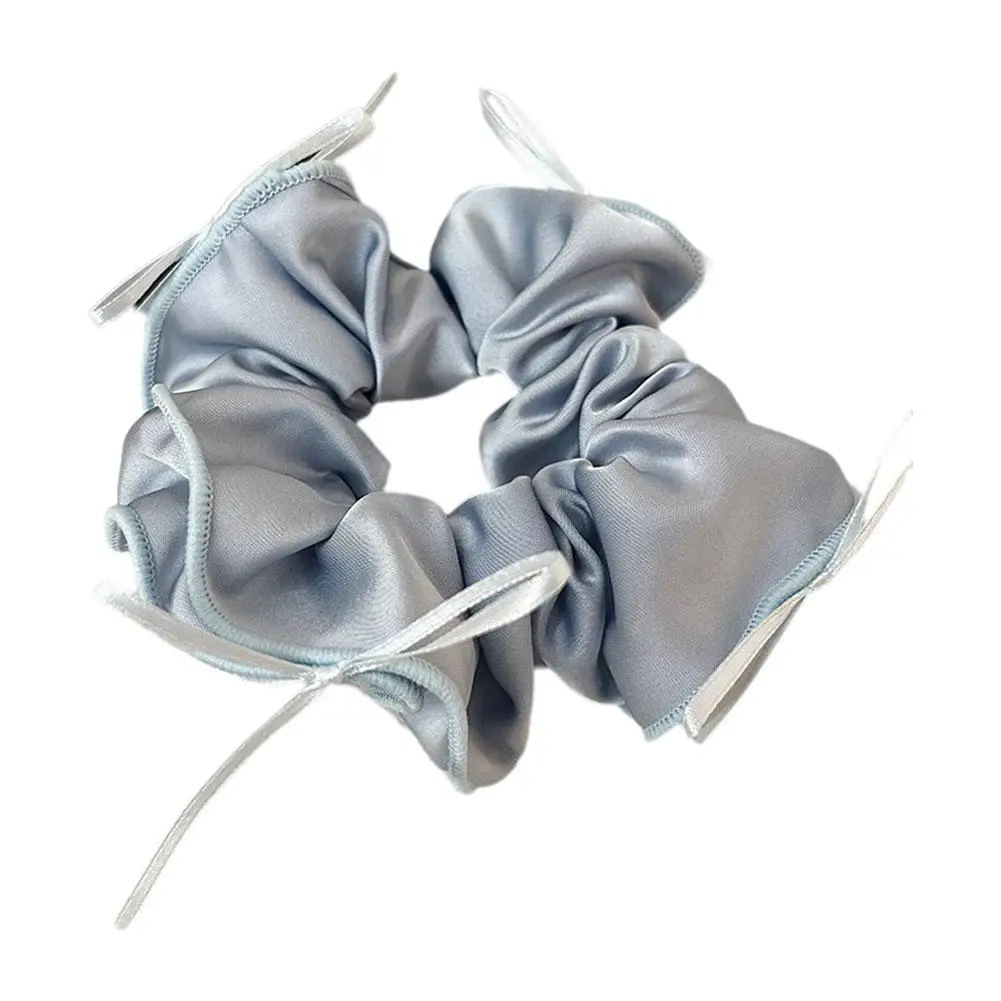 Ballet Style Ribbon Bow Hair Tie Damski Satin Large String Head Size Headwear Band Akcesoria Scrunchie Hair New Bal K7G5