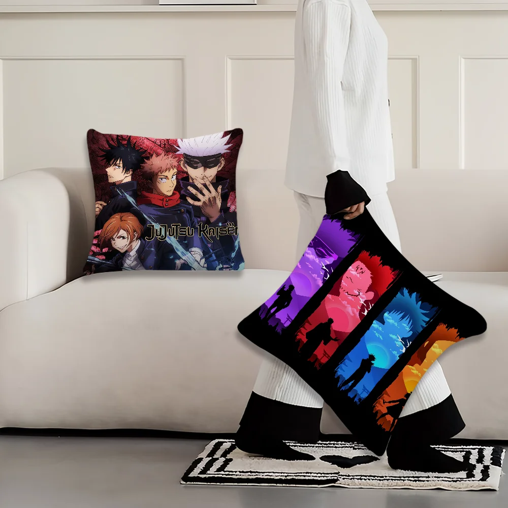 Anime J-Jujutsu K-Kaisen Decoration Room Home Sofa living Office Car Nordic Simplicity Pillow Cover