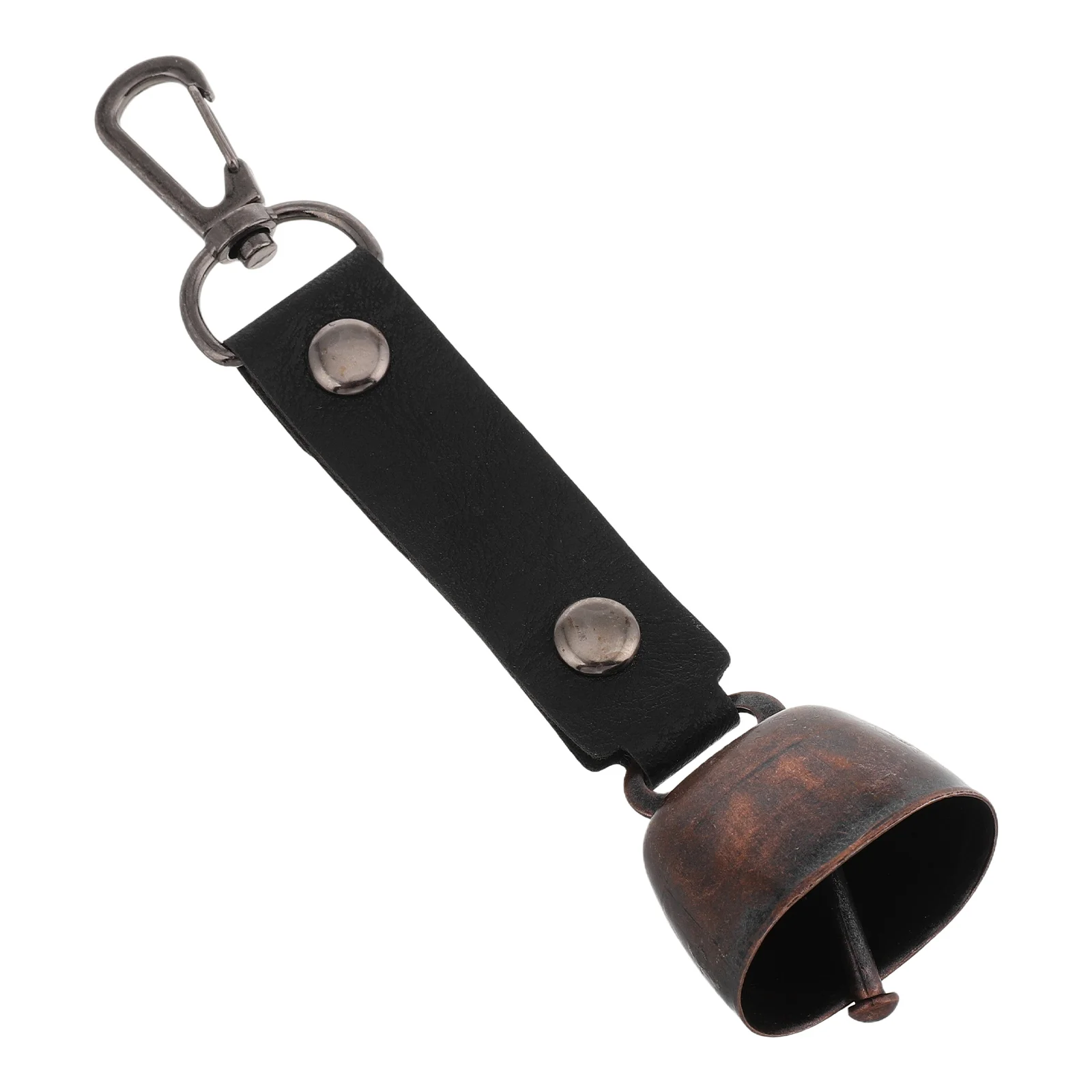 Charme sino ao ar livre pingente ornamento acessórios de vaca metal cowbell capa decorativa botão