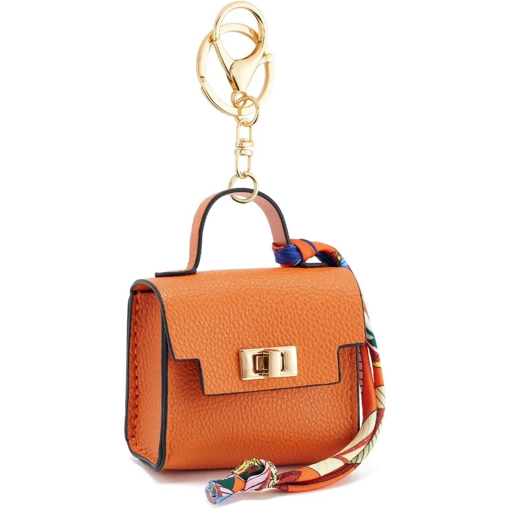 Mini sacos, pingentes, sacos para casa, bolsas de moedas decorativas da moda, sacos de batom de fone de ouvido com chave de bloqueio giratório, sacos de chave portáteis ao ar livre