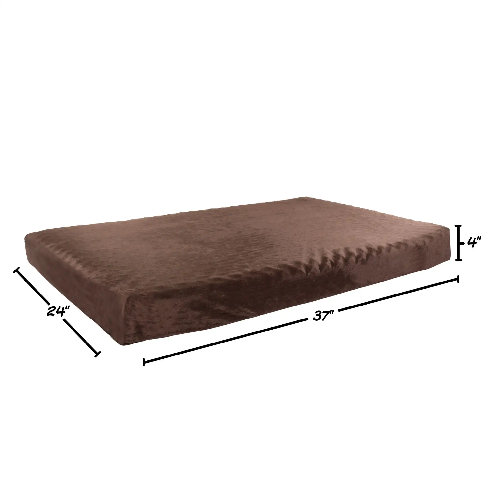 

Petmaker 37X27-Inch Memory Foam Dog Bed with Washable Cover (Brown)