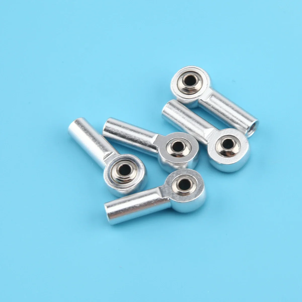 10PCS M4 Ball Head Aluminum Link Track Rod End Ball Head Holder Tie Rod End Hole for RC Model Airplane Crawler Car