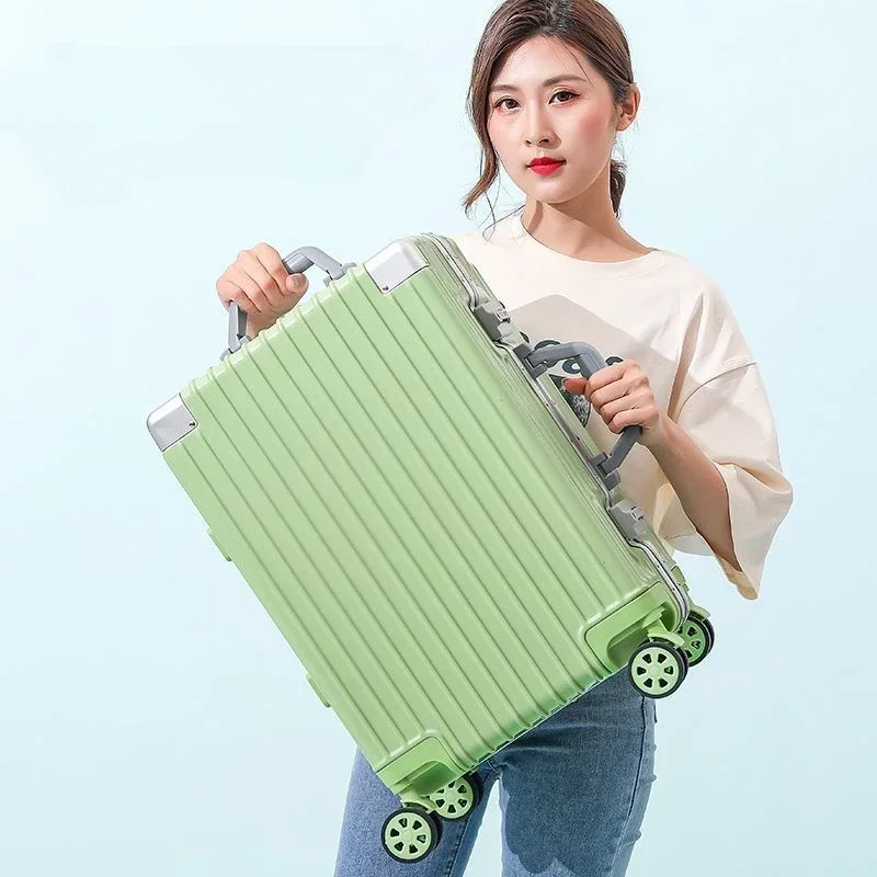 

Aluminum Frame Luggage Solid And Durable Female Password Suitcase 20-Inch New Mute Universal Wheel Durable Male Boarding Travel