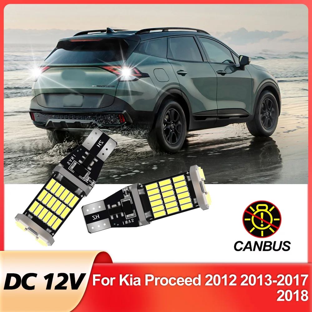 

2pcs LED Reverse Light For Kia Proceed Accessories 2012 2013 2014 2015 2016 2017 2018 Backup Back Up Lamp