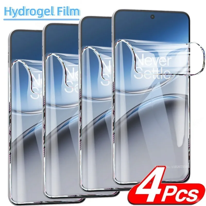 Protecteur d'écran, Film Hydrogel TPU à couverture complète, 4 pièces, pour OnePlus 13T 13R 12T 11R 10Pro 9R 8T 7Pro, Film souple de protection Flexible