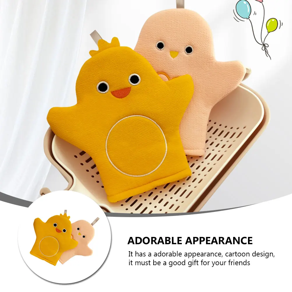 

2 Pcs Bath Gloves Scrub Washable Mitts Body for Shower Women Aldult Bathing Exfoliating