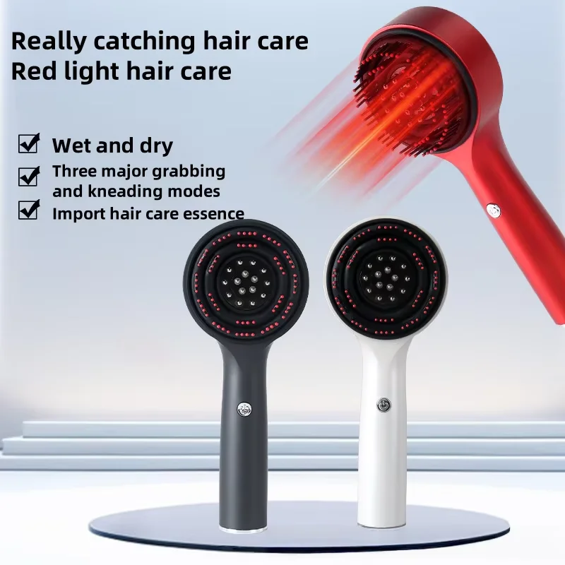 Women’s Hair Growth Comb Red Light Therapy Scalp Detection Massager Electric Hairstyling Equipment for Hair Loss Thinning