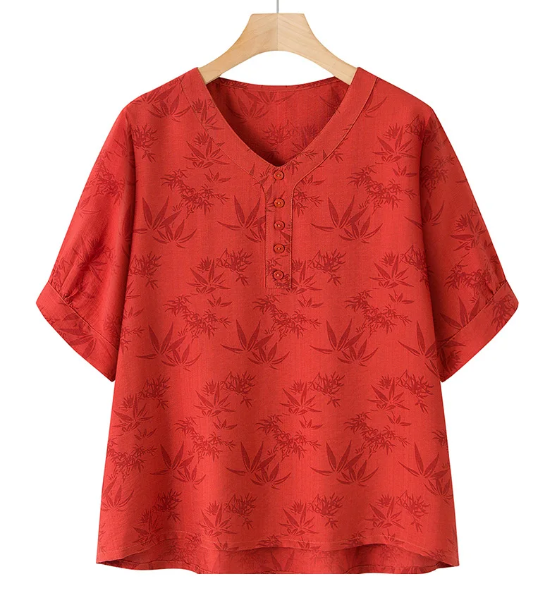 XL-5XL حجم كبير منامة المرأة مجموعة خمر المطبوعة ملابس المنزل الربيع الصيف قطعتين دعوى عادية الأم ملابس خاصة بيجامة