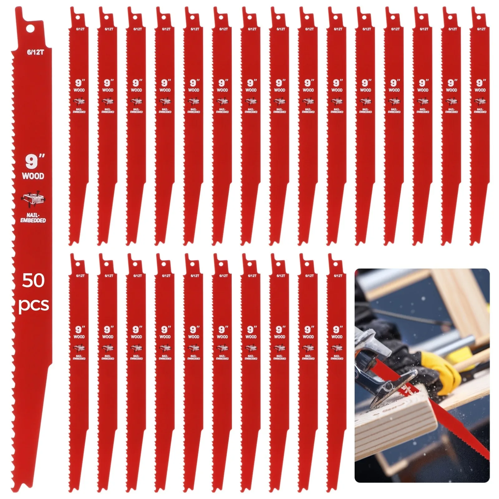 50Pcs Reciprocating Saw Blades 9